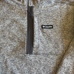 Columbia Heathered Gray Quarter-Zip Fleece